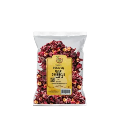 feuille de bissap rouge 125gr